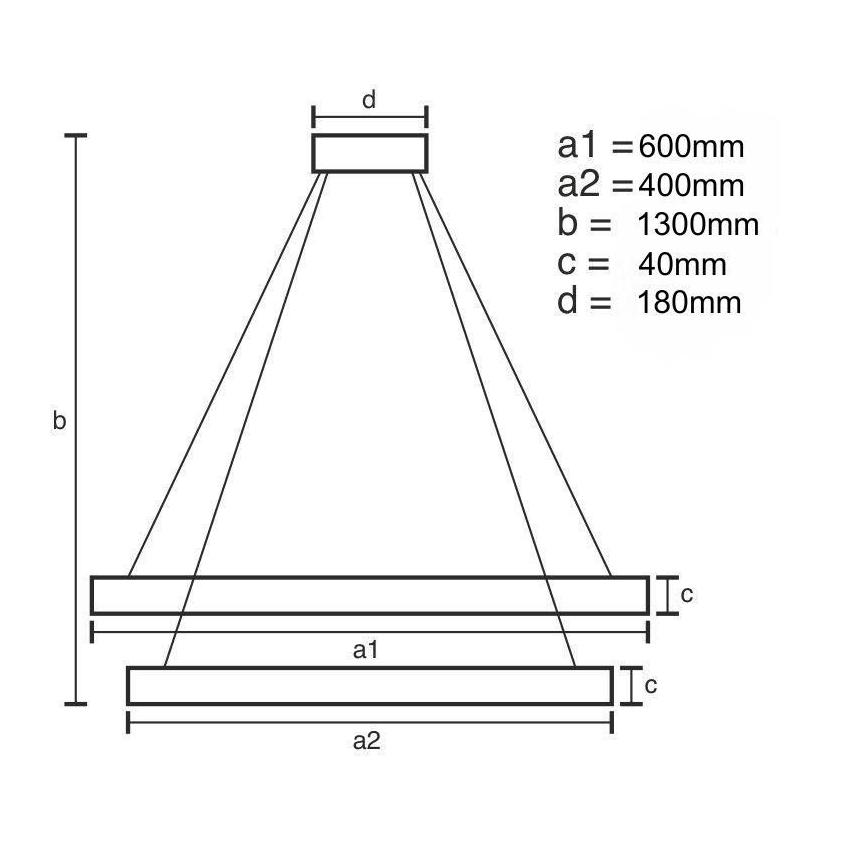 LED Reguliuojamas pakabinamas sietynas LED/70W/230V 3000-6500K + nuotolinio valdymo pultas