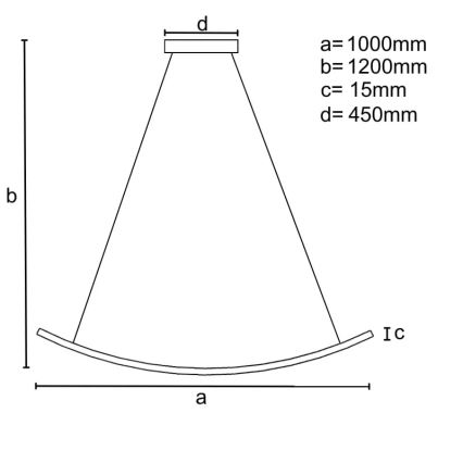 LED Reguliuojamas pakabinamas sietynas LED/70W/230V 3000-6500K + nuotolinio valdymo pultas