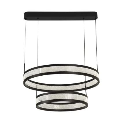 LED Reguliuojamas pakabinamas sietynas LED/70W/230V 3000-6500K diametras 60 cm juoda + nuotolinio valdymo pultas