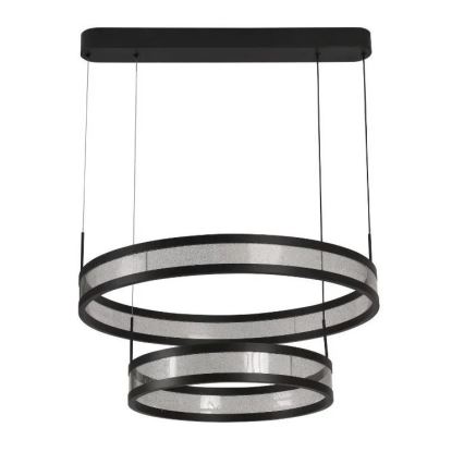 LED Reguliuojamas pakabinamas sietynas LED/70W/230V 3000-6500K diametras 60 cm juoda + nuotolinio valdymo pultas