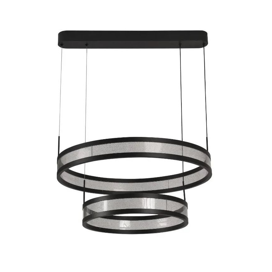 LED Reguliuojamas pakabinamas sietynas LED/70W/230V 3000-6500K diametras 60 cm juoda + nuotolinio valdymo pultas