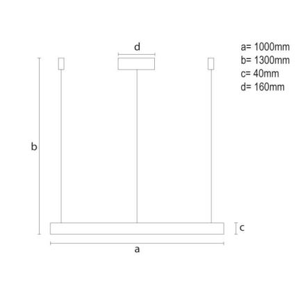 LED Reguliuojamas pakabinamas sietynas LED/72W/230V 3000-6500K + nuotolinio valdymo pultas
