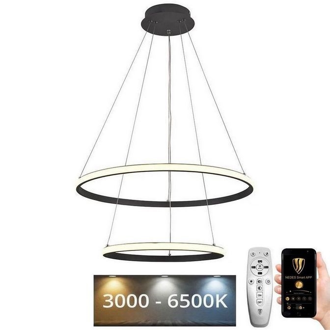 LED Reguliuojamas pakabinamas sietynas LED/75W/230V 3000-6500K diametras 60 cm + nuotolinio valdymo pultas