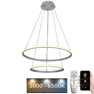 LED Reguliuojamas pakabinamas sietynas LED/75W/230V 3000-6500K diametras 60 cm + nuotolinio valdymo pultas