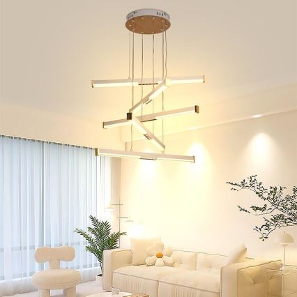 LED Reguliuojamas pakabinamas sietynas LED/75W/230V 3000-6500K diametras 60 cm + nuotolinio valdymo pultas