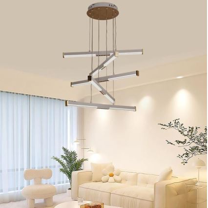 LED Reguliuojamas pakabinamas sietynas LED/75W/230V 3000-6500K diametras 60 cm + nuotolinio valdymo pultas