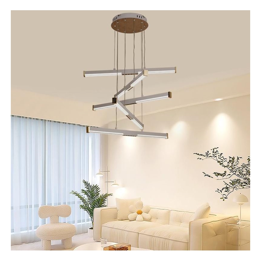LED Reguliuojamas pakabinamas sietynas LED/75W/230V 3000-6500K diametras 60 cm + nuotolinio valdymo pultas