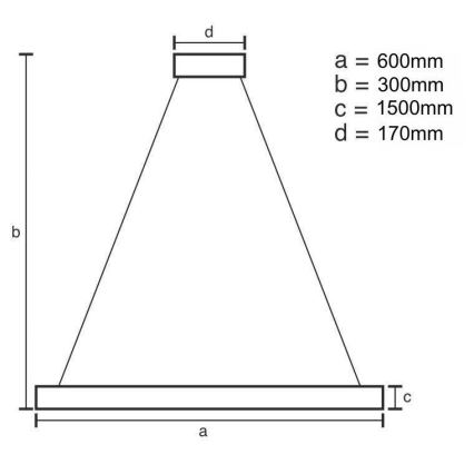 LED šviesos reguliavimas krištolas Sietynas ant stygos LED/80W/230V 3000-6500K auksas + nuotolinio valdymo pultas