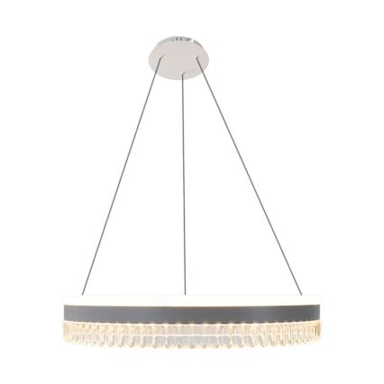 LED Pritemdomas krištolo pakabinamas sietynas LED/80W/230V 3000-6500K baltas + nuotolinio valdymo pultas