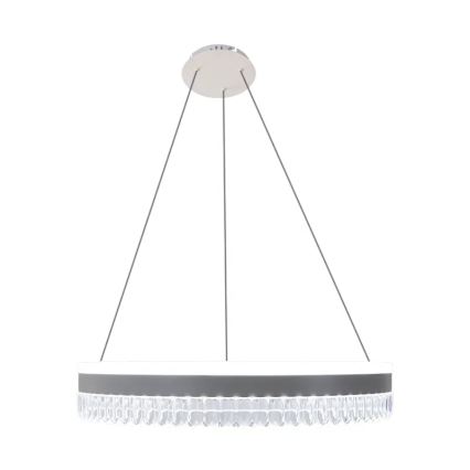 LED Pritemdomas krištolo pakabinamas sietynas LED/80W/230V 3000-6500K baltas + nuotolinio valdymo pultas