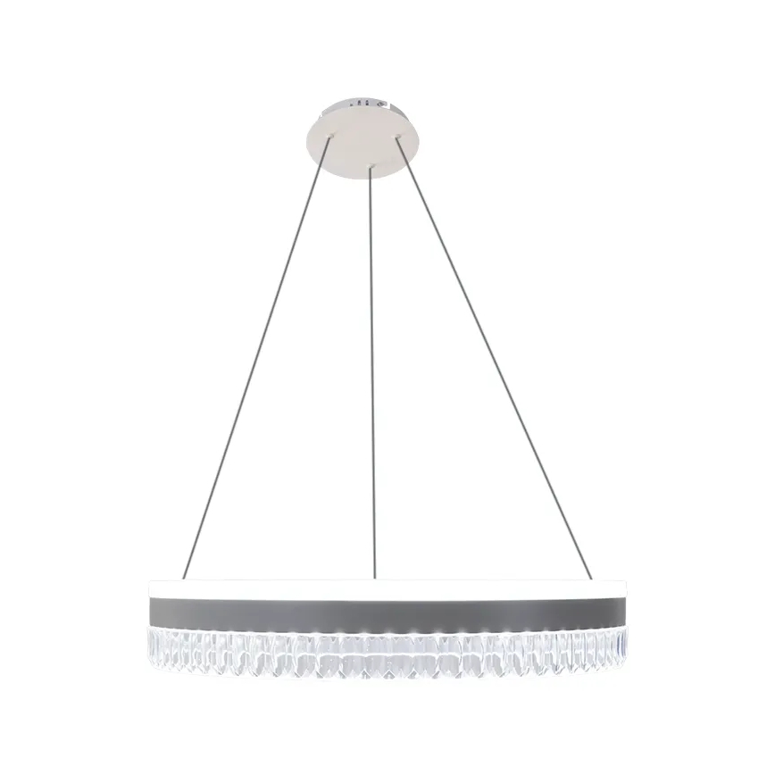 LED Pritemdomas krištolo pakabinamas sietynas LED/80W/230V 3000-6500K baltas + nuotolinio valdymo pultas