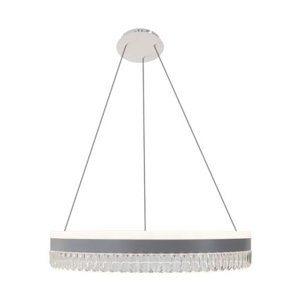 LED Pritemdomas krištolo pakabinamas sietynas LED/80W/230V 3000-6500K baltas + nuotolinio valdymo pultas