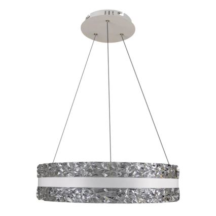 LED Pritemdomas krištolo pakabinamas sietynas  LED/80W/230V 3000-6500K baltas + nuotolinio valdymo pultas