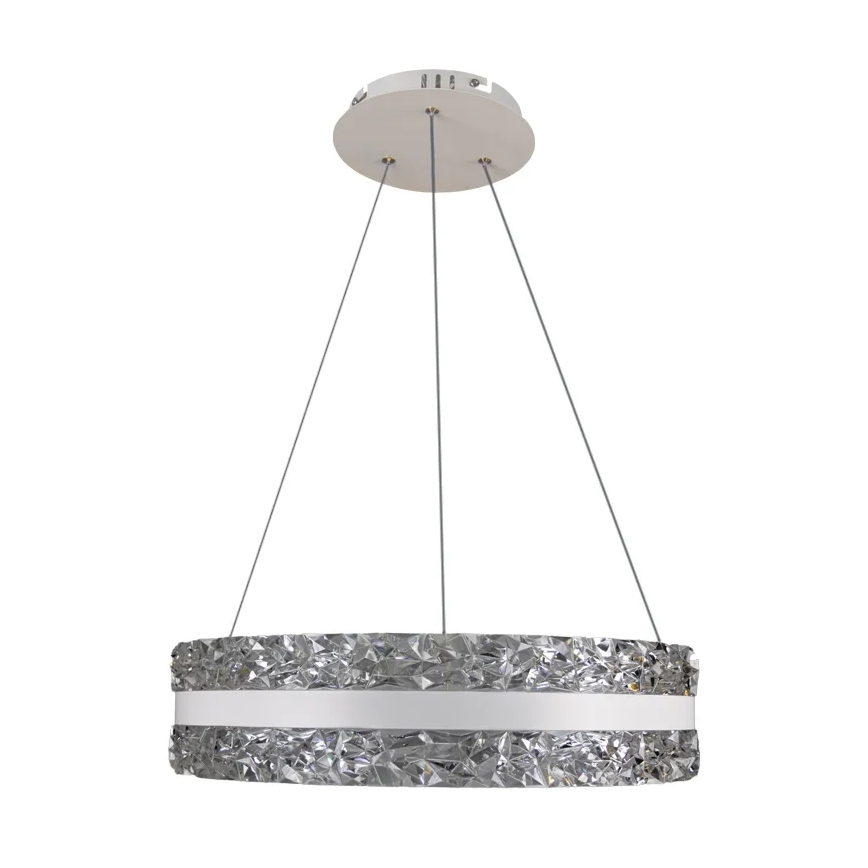 LED Pritemdomas krištolo pakabinamas sietynas  LED/80W/230V 3000-6500K baltas + nuotolinio valdymo pultas