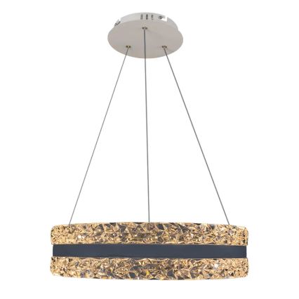 LED Pritemdomas krištolo pakabinamas sietynas  LED/80W/230V 3000-6500K baltas + nuotolinio valdymo pultas
