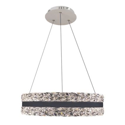 LED Pritemdomas krištolo pakabinamas sietynas  LED/80W/230V 3000-6500K baltas + nuotolinio valdymo pultas