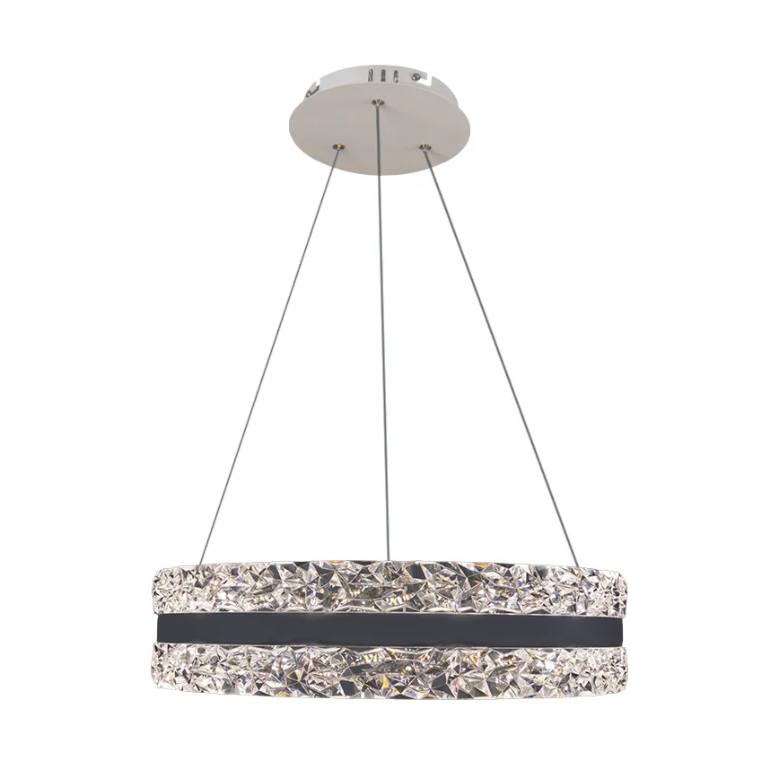 LED Pritemdomas krištolo pakabinamas sietynas  LED/80W/230V 3000-6500K baltas + nuotolinio valdymo pultas