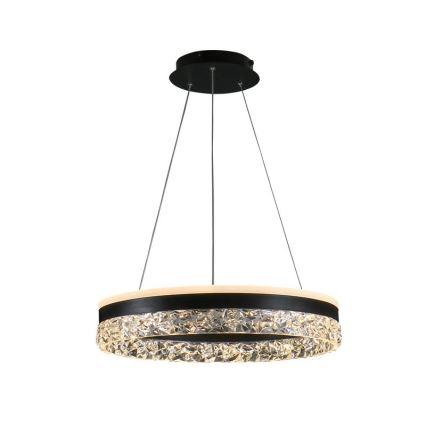 LED Reguliuojamas pakabinamas sietynas LED/80W/230V 3000-6500K juoda + nuotolinio valdymo pultas