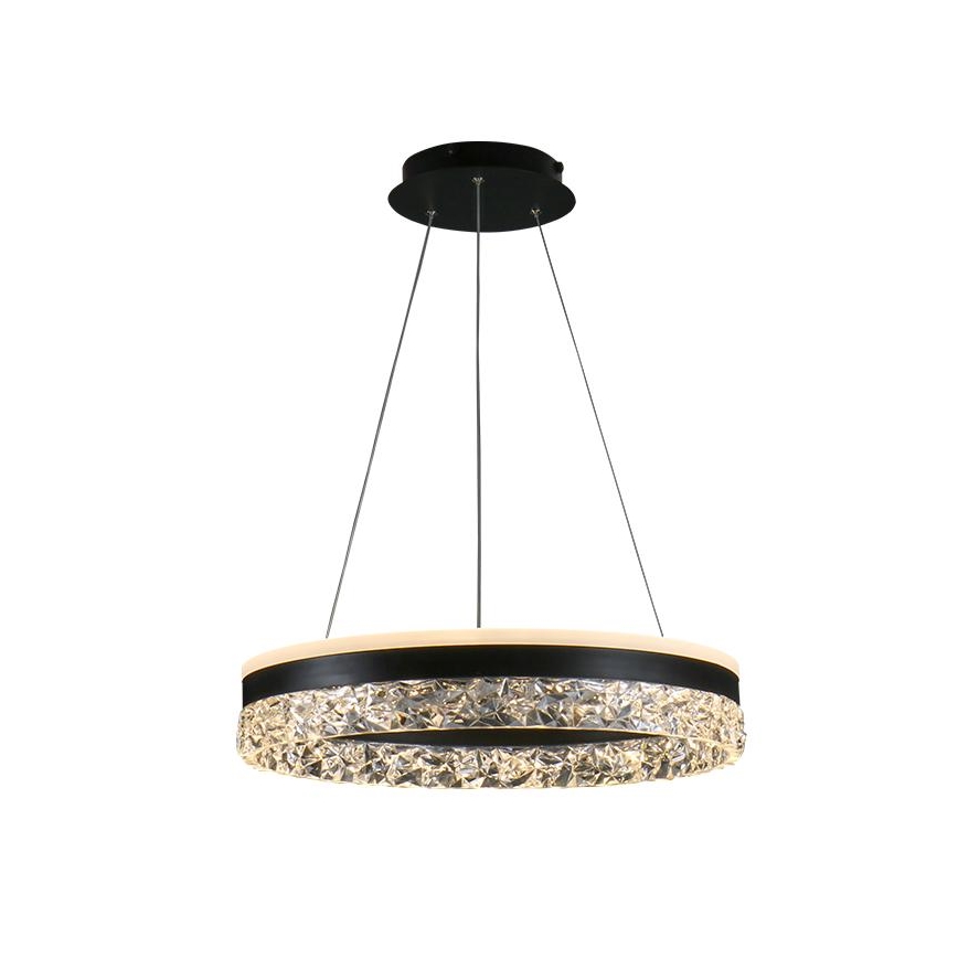 LED Reguliuojamas pakabinamas sietynas LED/80W/230V 3000-6500K juoda + nuotolinio valdymo pultas