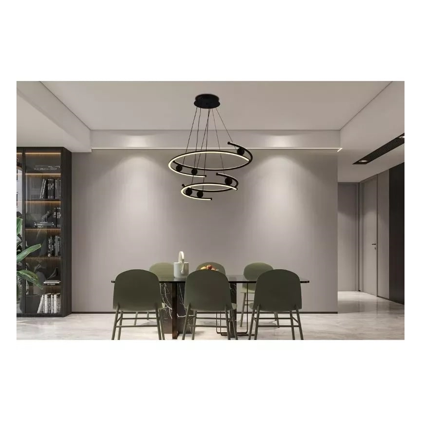 LED Reguliuojamas pakabinamas sietynas LED/80W/230V 3000-6500K + nuotolinio valdymo pultas
