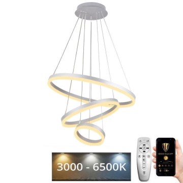 LED Reguliuojamas pakabinamas sietynas LED/85W/230V 3000-6500K diametras 60 cm diametras 60 cm + nuotolinio valdymo pultas