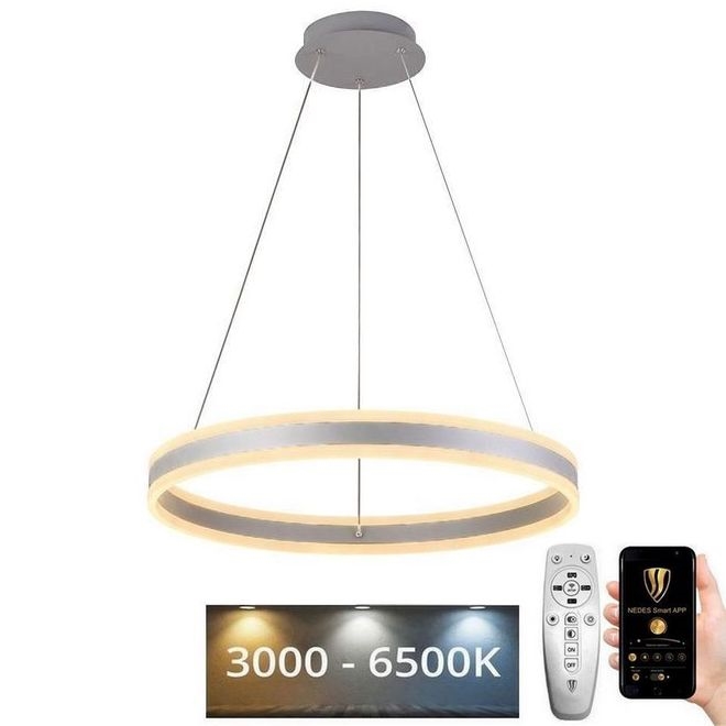 LED Reguliuojamas pakabinamas sietynas LED/85W/230V 3000-6500K diametras 60 cm + nuotolinio valdymo pultas