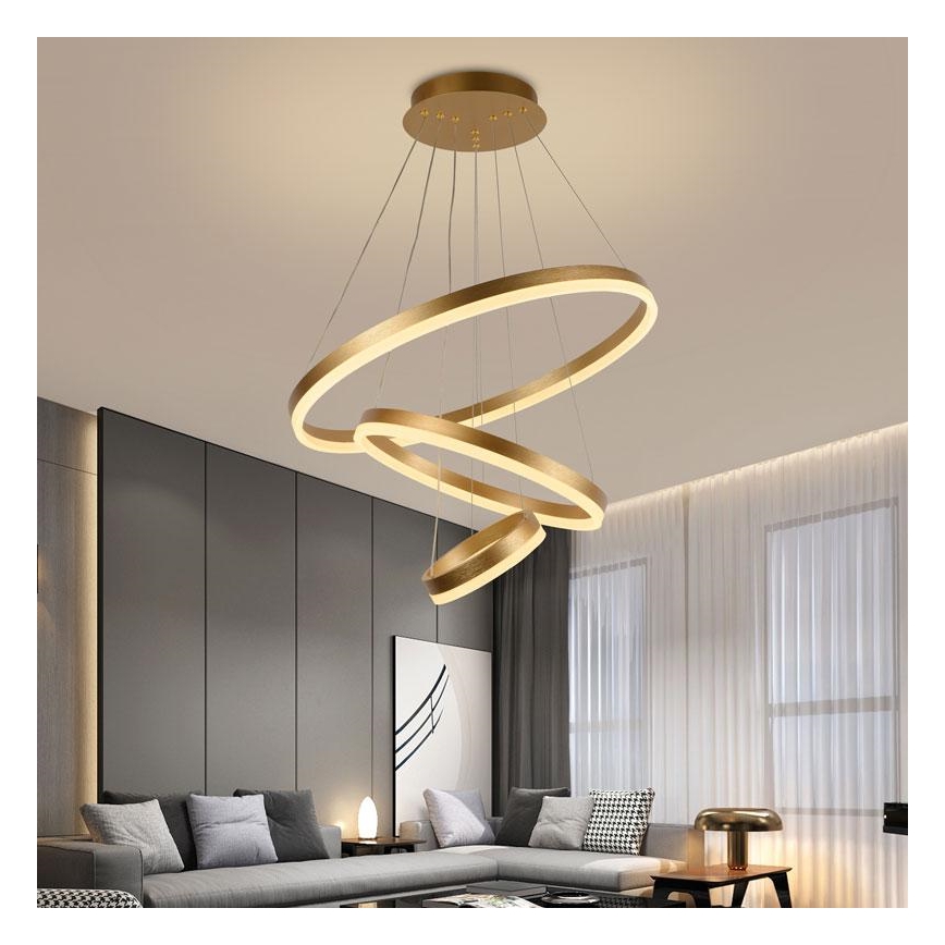 LED Reguliuojamas pakabinamas sietynas LED/85W/230V 3000-6500K diametras 60 cm + nuotolinio valdymo pultas