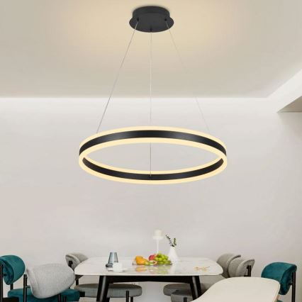 LED Reguliuojamas pakabinamas sietynas LED/85W/230V 3000-6500K diametras 60 cm + nuotolinio valdymo pultas