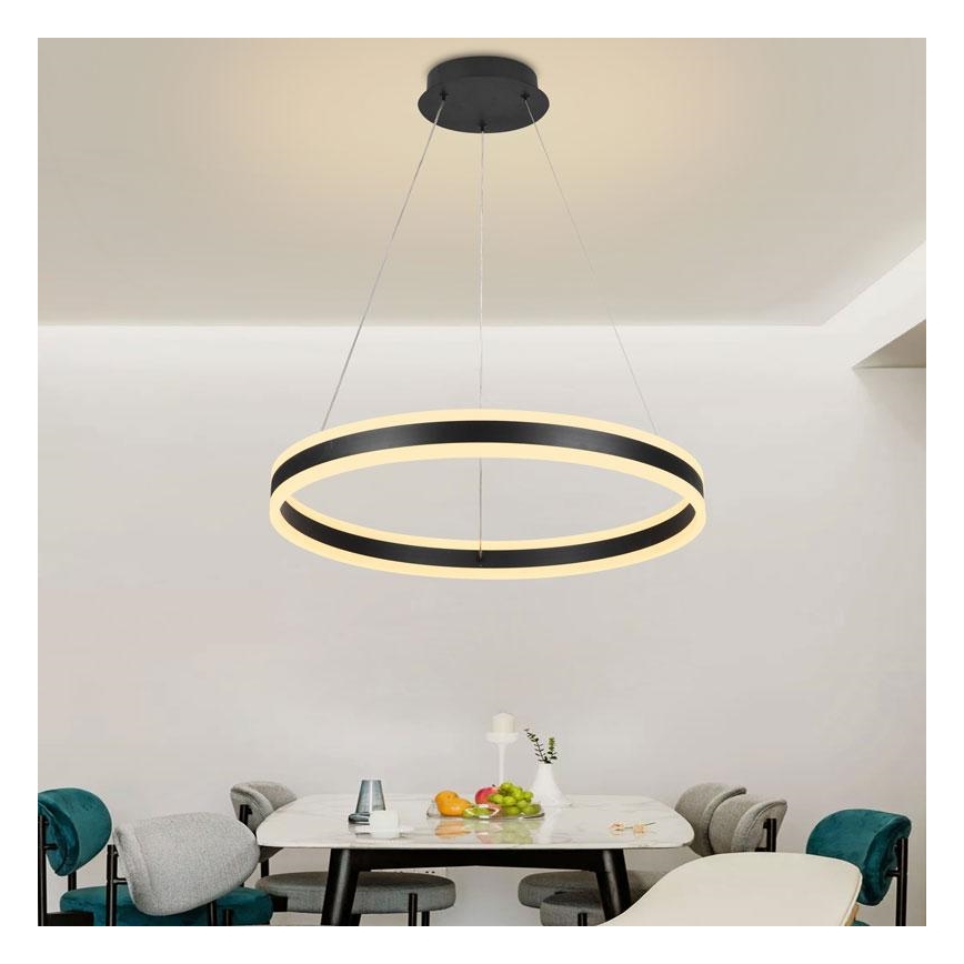 LED Reguliuojamas pakabinamas sietynas LED/85W/230V 3000-6500K diametras 60 cm + nuotolinio valdymo pultas