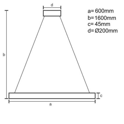 LED Reguliuojamas pakabinamas sietynas LED/85W/230V 3000-6500K + nuotolinio valdymo pultas