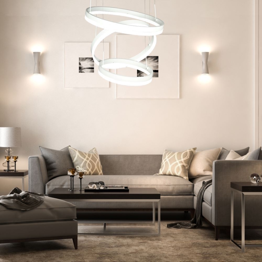 LED Reguliuojamas pakabinamas sietynas LED/86W/230V 3000K balta
