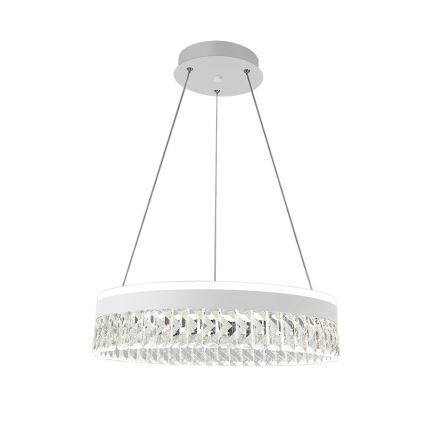 LED šviesos reguliavimas krištolas Sietynas ant stygos LED/90W/230V 3000-6500K balta + nuotolinio valdymo pultas