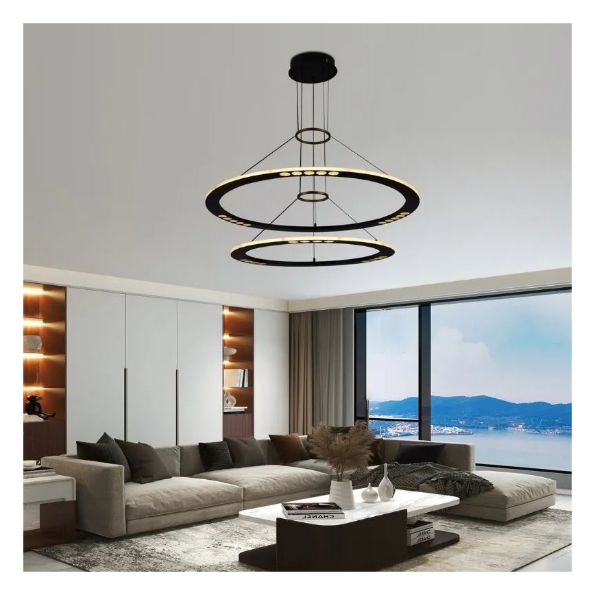 LED Reguliuojamas pakabinamas sietynas LED/90W/230V 3000-6500K + nuotolinio valdymo pultas