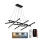 LED Reguliuojamas pakabinamas sietynas LED/90W/230V 3000-6500K + nuotolinio valdymo pultas