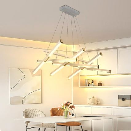 LED Reguliuojamas pakabinamas sietynas LED/90W/230V 3000-6500K diametras 80 cm + nuotolinio valdymo pultas
