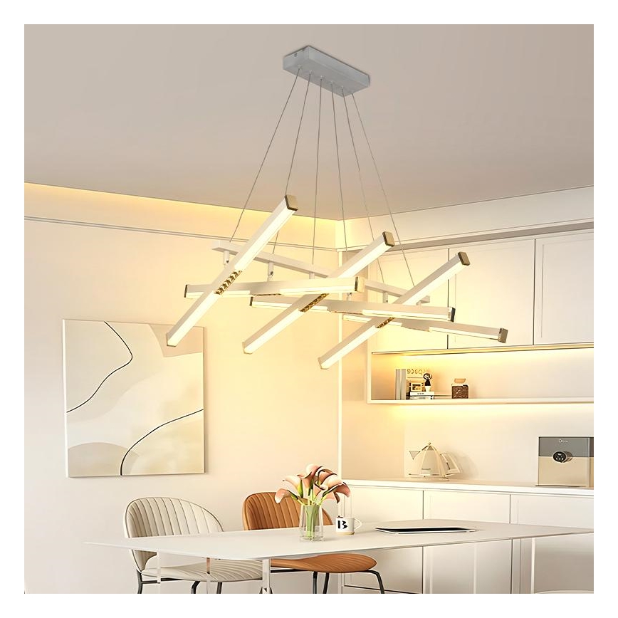 LED Reguliuojamas pakabinamas sietynas LED/90W/230V 3000-6500K diametras 80 cm + nuotolinio valdymo pultas