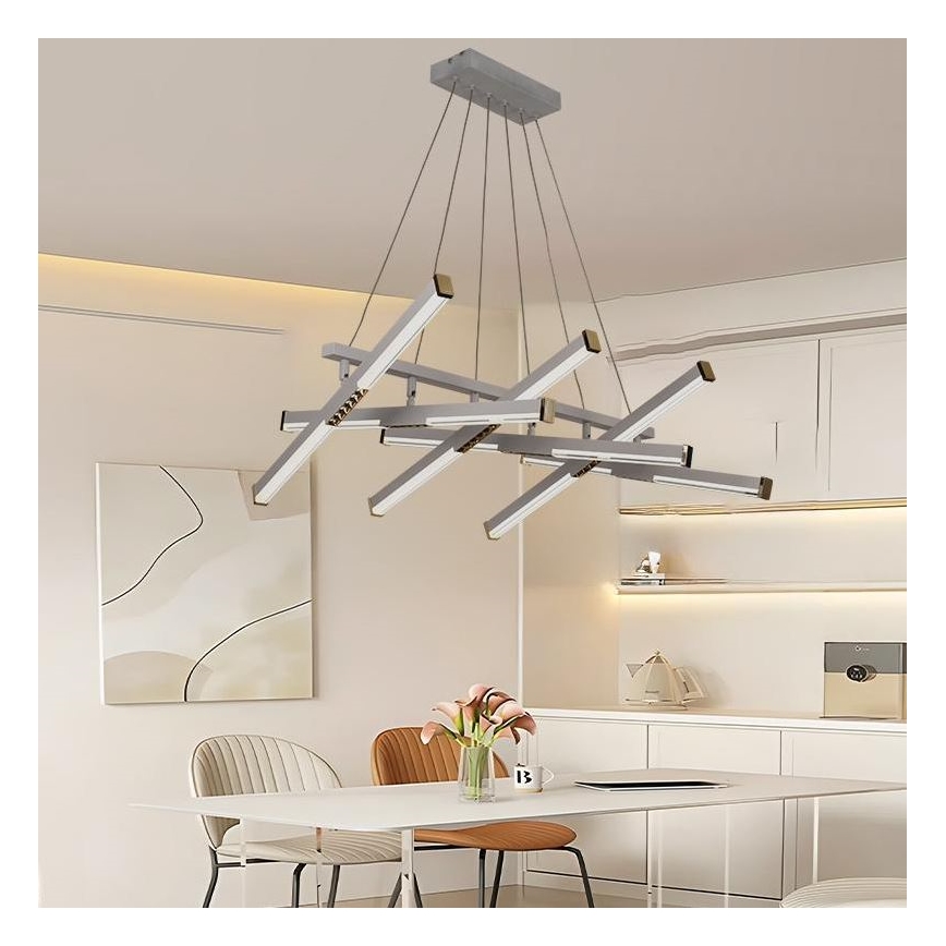 LED Reguliuojamas pakabinamas sietynas LED/90W/230V 3000-6500K diametras 80 cm + nuotolinio valdymo pultas