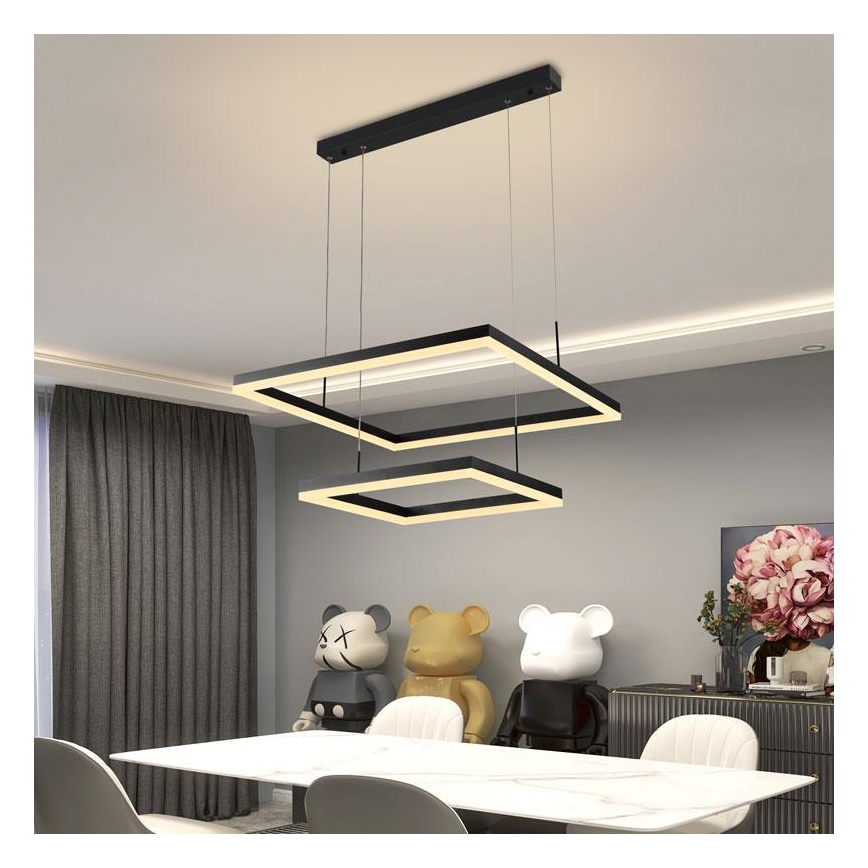 LED Reguliuojamas pakabinamas sietynas LED/90W/230V 3000-6500K + valdymo pultas
