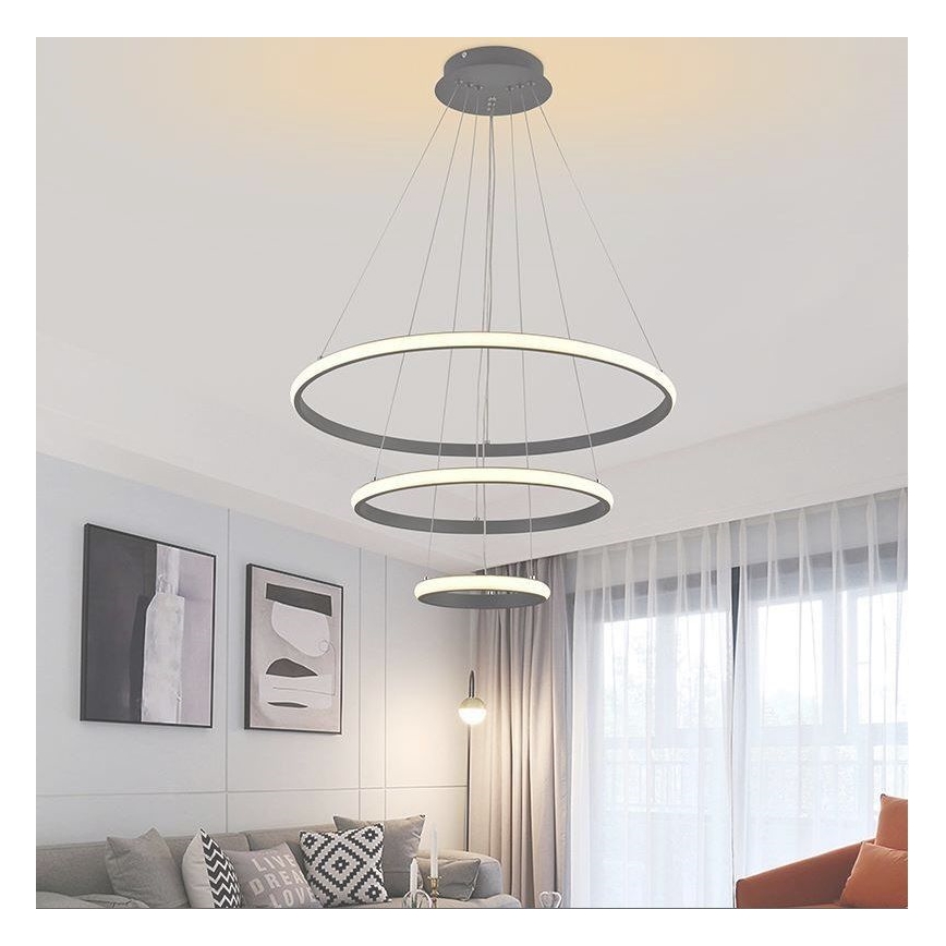 LED Reguliuojamas pakabinamas sietynas LED/90W/230V 3000-6500K + valdymo pultas