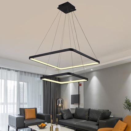 LED Reguliuojamas pakabinamas sietynas LED/90W/230V 3000-6500K + valdymo pultas