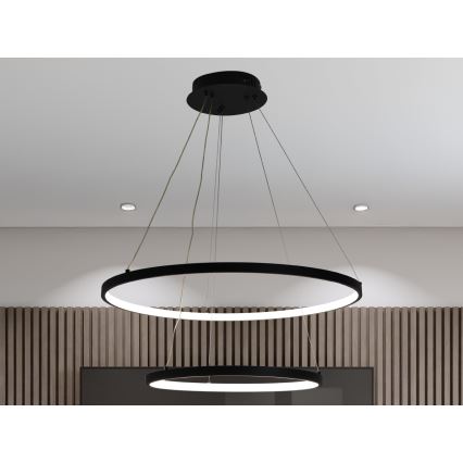 LED reguliuojamas šviestuvas ant laido LED/75W/230V 3000-6500K skersmuo 60 cm + nuotolinis valdymas