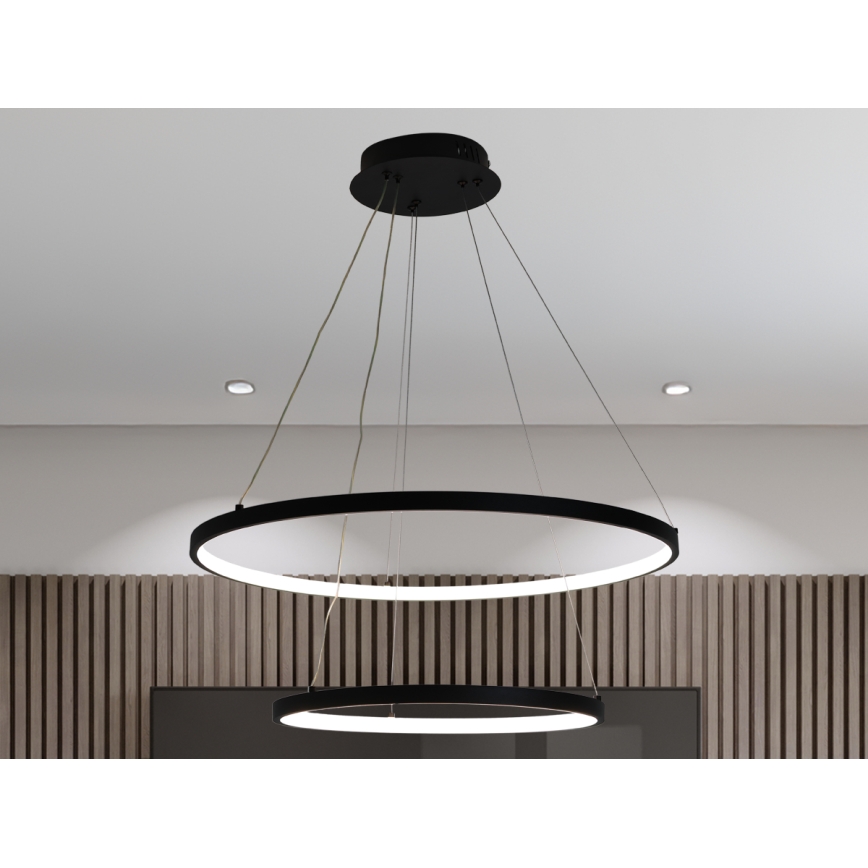 LED reguliuojamas šviestuvas ant laido LED/75W/230V 3000-6500K skersmuo 60 cm + nuotolinis valdymas