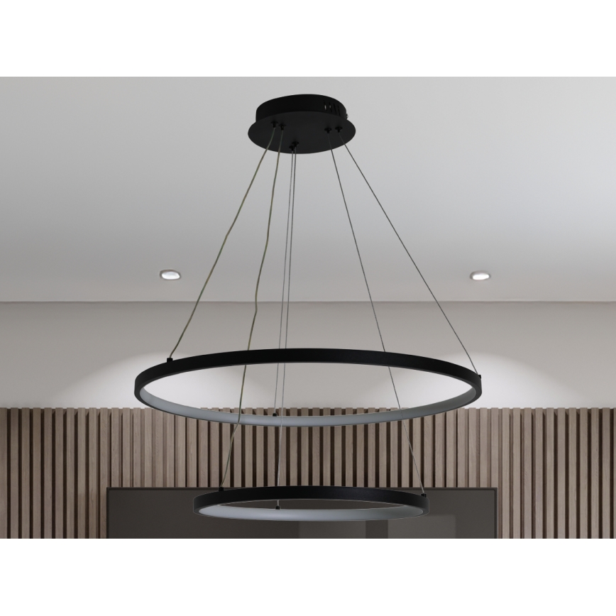 LED reguliuojamas šviestuvas ant laido LED/75W/230V 3000-6500K skersmuo 60 cm + nuotolinis valdymas