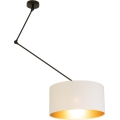 LED reguliuojamas pakabinamas šviestuvas su strypu GORTA 1xE27/60W/230V balta/auksinė
