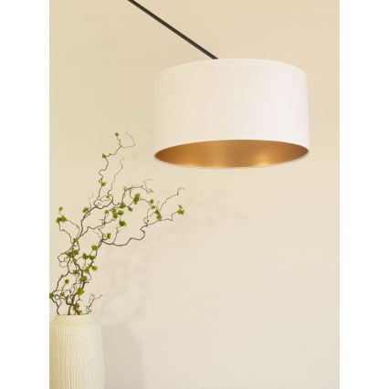 LED reguliuojamas pakabinamas šviestuvas su strypu GORTA 1xE27/60W/230V balta/auksinė