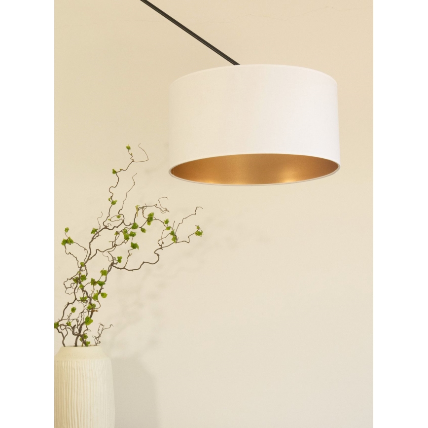 LED reguliuojamas pakabinamas šviestuvas su strypu GORTA 1xE27/60W/230V balta/auksinė