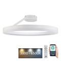 LED Reguliuojamas paviršinis šviestuvas LED/40W/230V 3000-6500K baltas + nuotolinio valdymo pultas