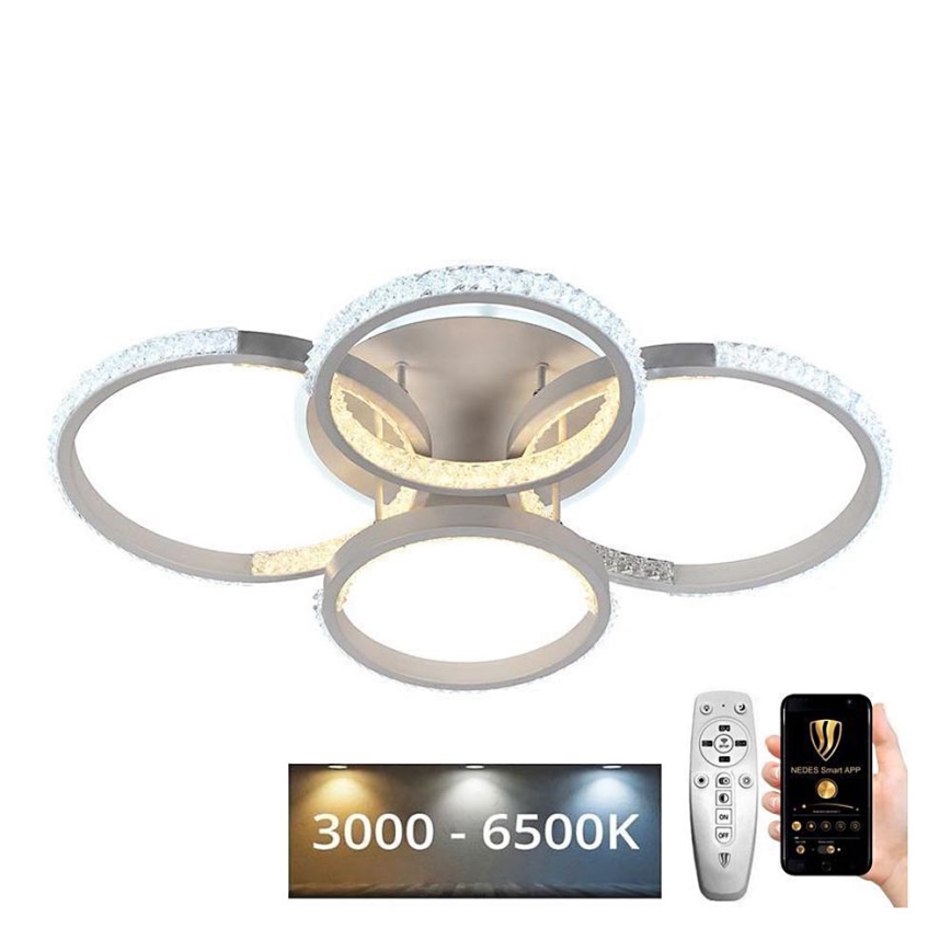 LED reguliuojamas paviršinis šviestuvas LED/80W/230V 3000-6500K + nuotolinis valdymas