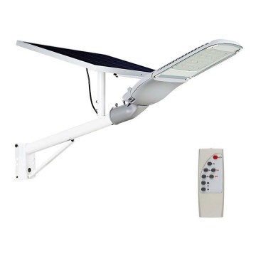 LED Reguliuojamas saulės energijos gatvių šviestuvas SAMSUNG CHIP LED/50W/9V 6000K IP65 + nuotolinio valdymo pultas