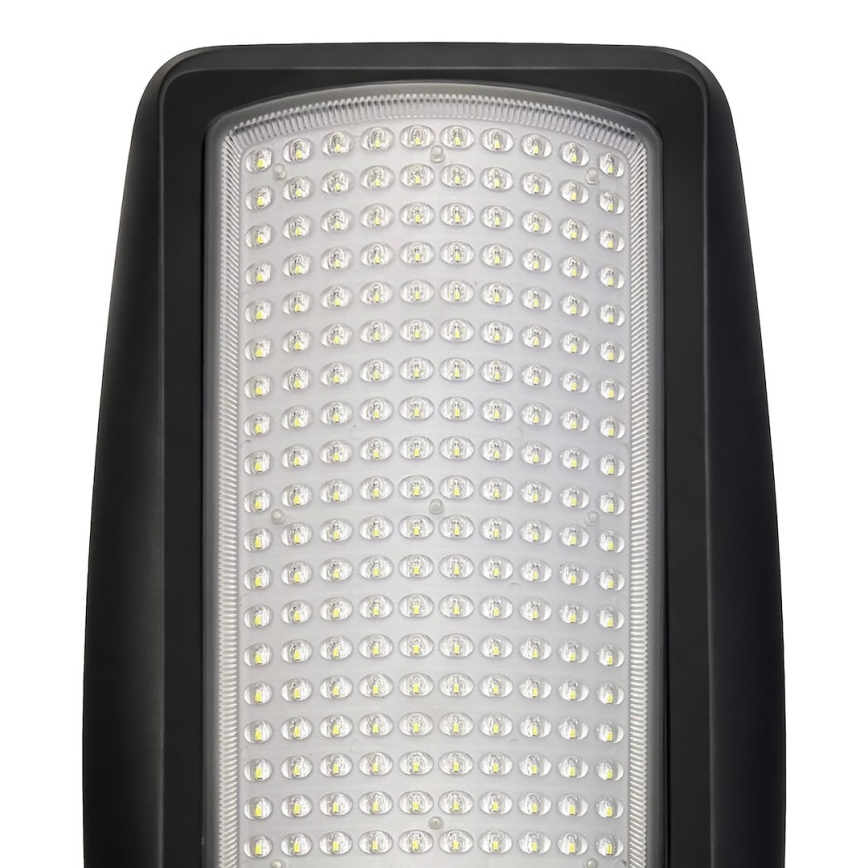 LED reguliuojama saulės gatvės lempa su jutikliu VENICE LED/200W/3,2V 12000 mAh IP65 juoda + nuotolinis valdymas